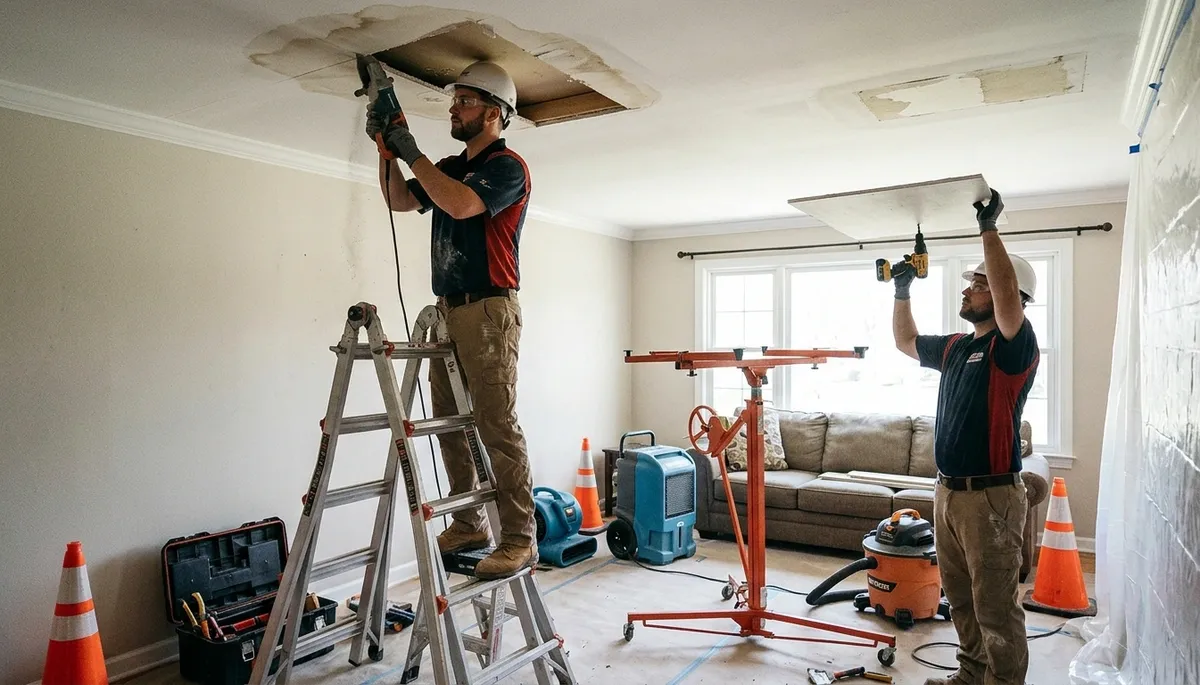 Ceiling Water Damage Repair Image 2