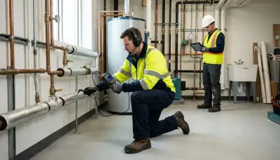 Hartford, CT leak detection technician finding hidden water damage in a home