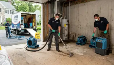 Water damage restoration team serving Hartford, CT for emergency water cleanup and property drying