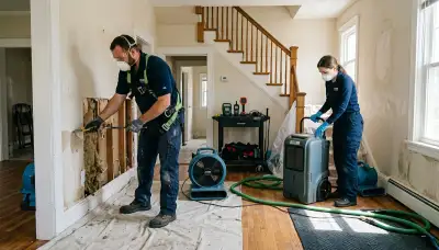 Water damage restoration team serving Hartford, CT for emergency cleanup and repairs