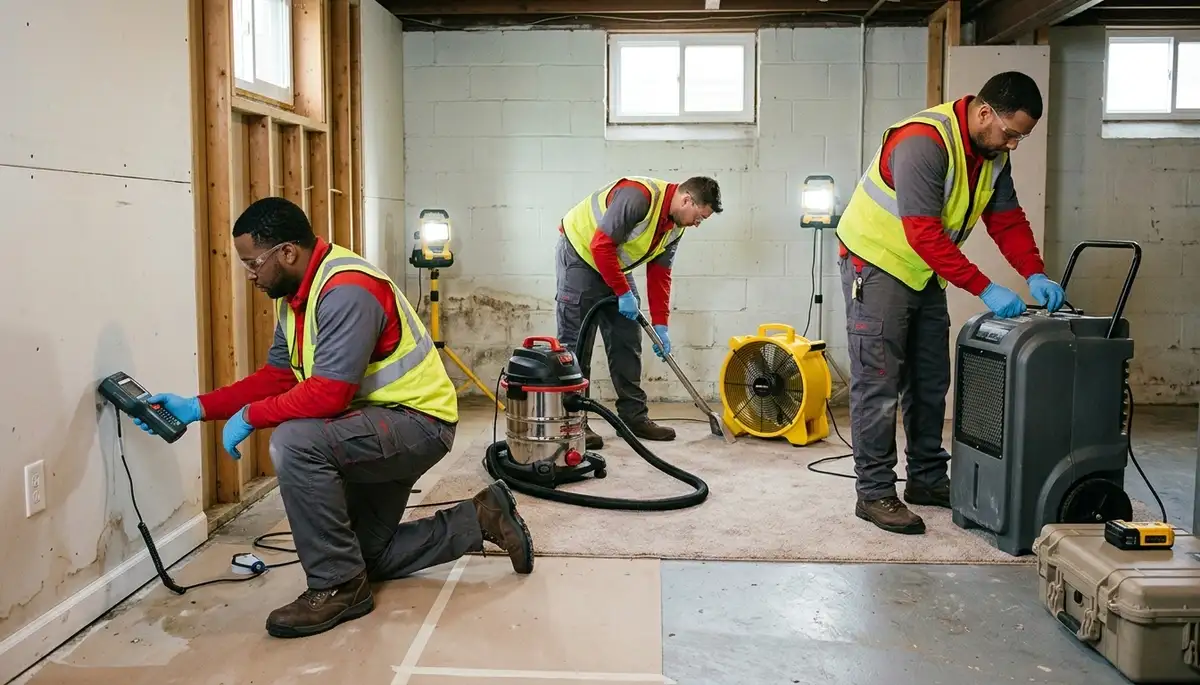 Water damage restoration team serving Hartford, CT with professional cleanup and repair services