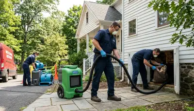 Water damage restoration team serving Hartford, CT with professional cleanup and repair services