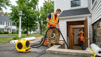 Water damage restoration team serving Hartford, CT with emergency cleanup and drying services